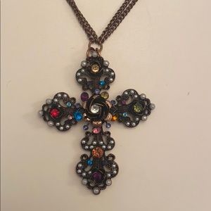 Chunky cross necklace